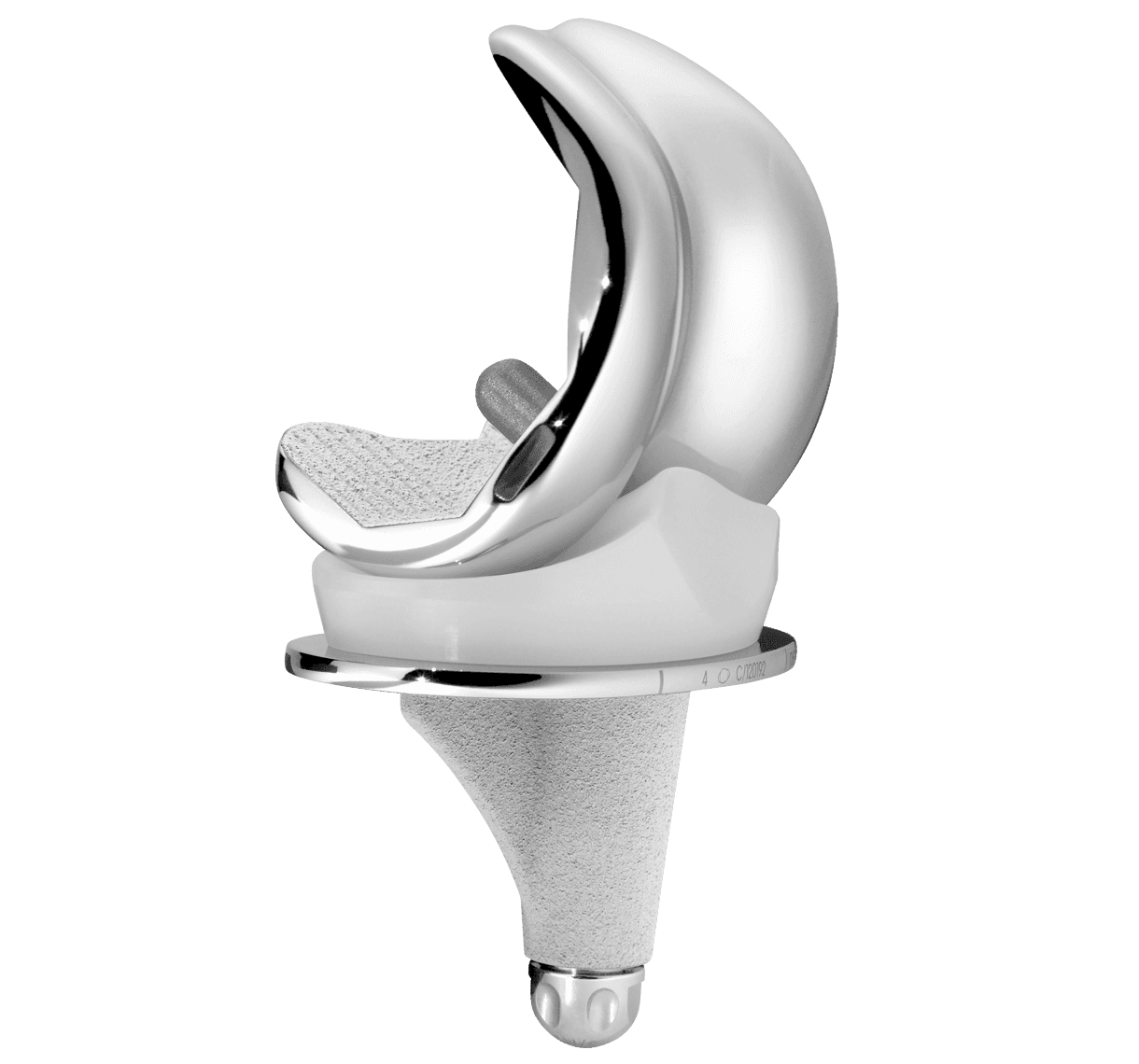 Prothèse totale de genou implantée